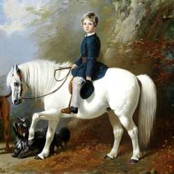 Jigsaw puzzle: Beresford Lounds with his beloved ponies and dogs