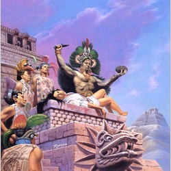Jigsaw puzzle: Sacrifice of the Aztecs