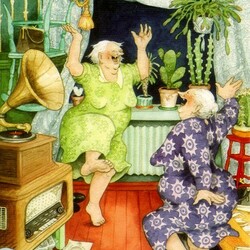 Jigsaw puzzle: And the grannies started to dance