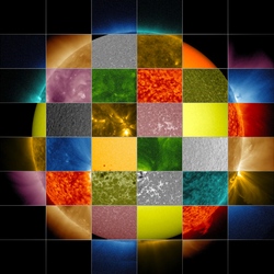 Jigsaw puzzle: True colors of the Sun