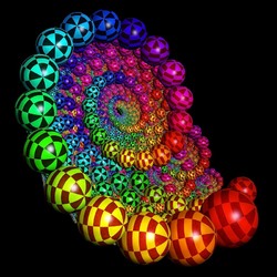 Jigsaw puzzle: Spiral of balls
