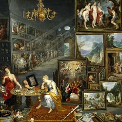 Jigsaw puzzle: '' Four Elements and Five Senses '' Allegory of Sight and Smell