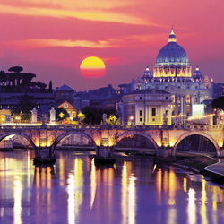 Jigsaw puzzle: Evening in Rome