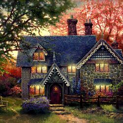 Jigsaw puzzle: Cottage in the sun