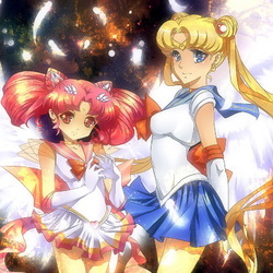 Jigsaw puzzle: Sailor Moon and Sailor Chibi Moon