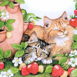 Jigsaw puzzle: Strawberry relaxation