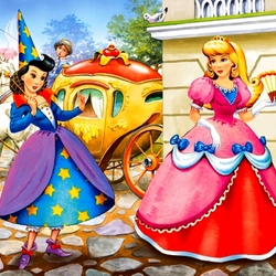 Jigsaw puzzle: Cinderella is going to the ball