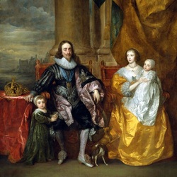 Jigsaw puzzle: Charles I and Queen Henrietta Maria with children