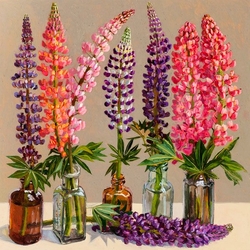 Jigsaw puzzle: Lupins