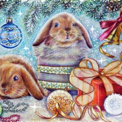 Jigsaw puzzle: New year hares