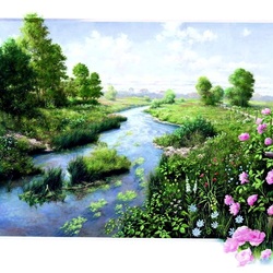 Jigsaw puzzle: River flows