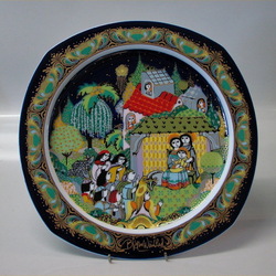 Jigsaw puzzle: Painting on porcelain