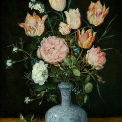 Jigsaw puzzle: Flowers in a vase Wang-Li