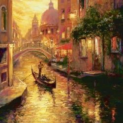 Jigsaw puzzle: Evening in Venice