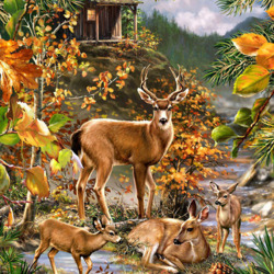 Jigsaw puzzle: Deer family