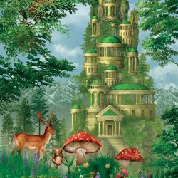 Jigsaw puzzle: Green castle