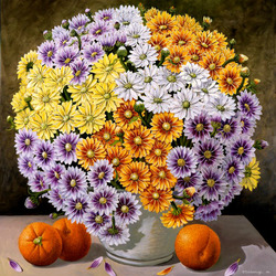Jigsaw puzzle: The splendor and luxury of chrysanthemums