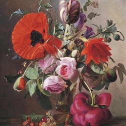 Jigsaw puzzle: Bouquet with poppies