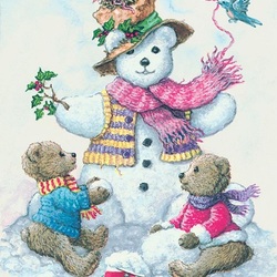 Jigsaw puzzle: Mishkin the snowman