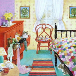 Jigsaw puzzles on topic «Bedroom interior»