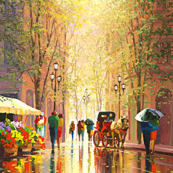 Jigsaw puzzle: Shimmering streets