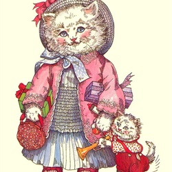 Jigsaw puzzle: Victorian cats