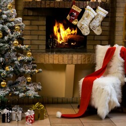 Jigsaw puzzle: Christmas fireplace