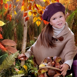 Jigsaw puzzle: Girl and autumn