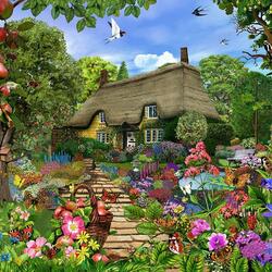Jigsaw puzzle: English cottage