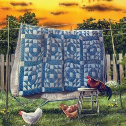 Jigsaw puzzle: Chicken yard
