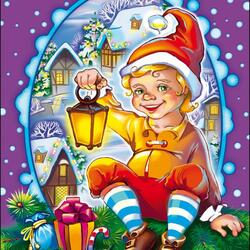 Jigsaw puzzle: New year gnome