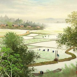 Jigsaw puzzle: In the rice fields