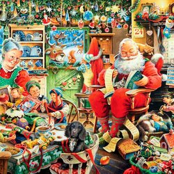 Jigsaw puzzle: Christmas gifts are ready
