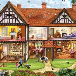 Jigsaw puzzle: Family home