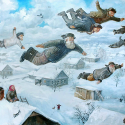 Jigsaw puzzle: In winter, I especially want to fly