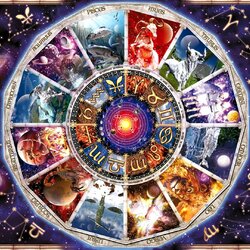 Jigsaw puzzle: Astrological chart