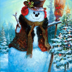 Jigsaw puzzle: Christmas snowman