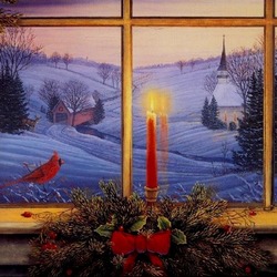 Jigsaw puzzle: Christmas window