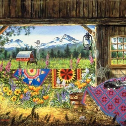 Jigsaw puzzle: Summer in the village