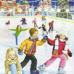 Jigsaw puzzle: On the rink