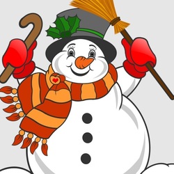 Jigsaw puzzle: Funny snowman