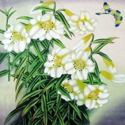 Jigsaw puzzle: White lilies