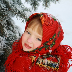 Jigsaw puzzle: Girl and winter