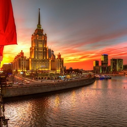 Jigsaw puzzle: Moscow sunset