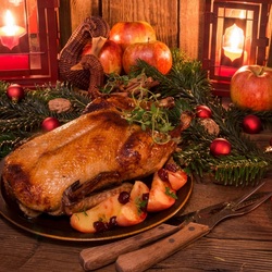 Jigsaw puzzle: Duck with apples