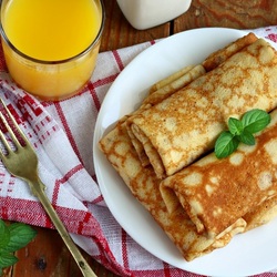 Jigsaw puzzle: Pancakes for breakfast