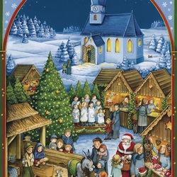 Jigsaw puzzle: Christmas in the town
