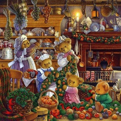 Jigsaw puzzle: Preparation for the holiday