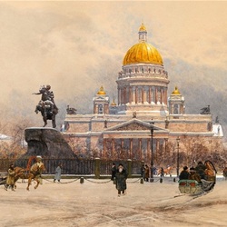 Jigsaw puzzle: Petersburg in the past