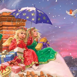 Jigsaw puzzle: Angel Gift Delivery